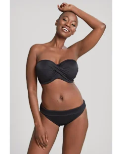 Anya Riva Balconnet Black Bandeau Bikini| Black