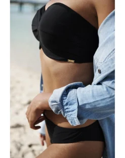 Anya Riva Balconnet Black Bandeau Bikini| Black -Cheap Wovinity Store gd326 sw1303 013 21