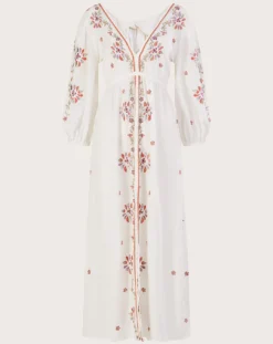 Monsoon Embroidered Maxi Kaftan Dress| Ivory 7 Monsoon Embroidered Maxi Kaftan Dress| Ivory -Cheap Wovinity Store jr602 54150246 4
