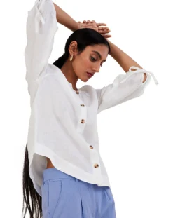 Monsoon Tie Cuff Button Through Blouse 9 Monsoon Tie Cuff Button Through Blouse -Cheap Wovinity Store jr660 54015313 2