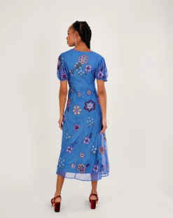 Monsoon Annie Embroidered Midi Dress| Blue -Cheap Wovinity Store jr677 54085902 2