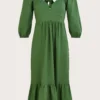 Monsoon Melanie Tea Dress| Green