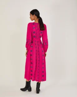Monsoon Elliana Embroidered Midi Dress| Pink 6 Monsoon Elliana Embroidered Midi Dress| Pink -Cheap Wovinity Store mi843 54261710 2