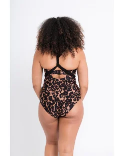Curvy Kate Wrapsody Bandeau Swimsuit| Leopard Print -Cheap Wovinity Store qd378 wrapsody leopard