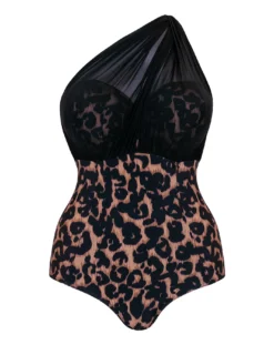 Curvy Kate Wrapsody Bandeau Swimsuit| Leopard Print -Cheap Wovinity Store qd378 wrapsody leopard swimsuit