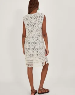 Monsoon Crochet Tunic Dress| Natural 6 Monsoon Crochet Tunic Dress| Natural -Cheap Wovinity Store ru412 54313160 2
