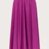 Monsoon Patsey Flared Midi Skirt| Purple