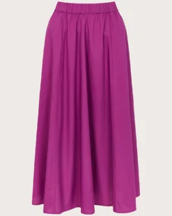 Monsoon Patsey Flared Midi Skirt| Purple
