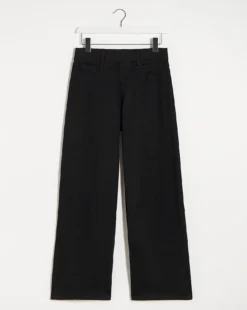Lottie Black Pull On Wide Leg Jeggings| Black -Cheap Wovinity Store u01nb900753s
