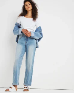24/7 Light Stonewash Boyfriend Jeans Made With Organic Cotton| Light Stonewash -Cheap Wovinity Store v01yy531732w