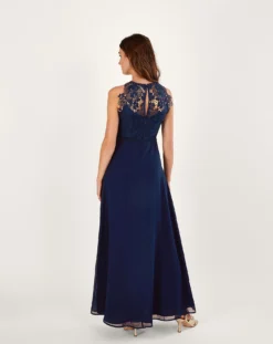 Monsoon Lena Lace Maxi Dress| Navy -Cheap Wovinity Store vj066 54078361 2