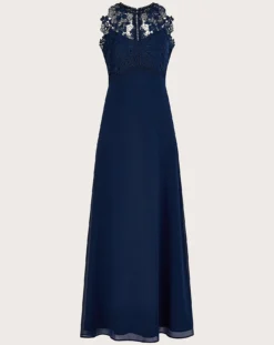 Monsoon Lena Lace Maxi Dress| Navy -Cheap Wovinity Store vj066 54078361 4