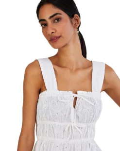 Monsoon Broderie Wide Strap Cami Top| White -Cheap Wovinity Store vj076 54150513 4