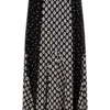 Monsoon Contrast Geometric Midi Skirt| Black
