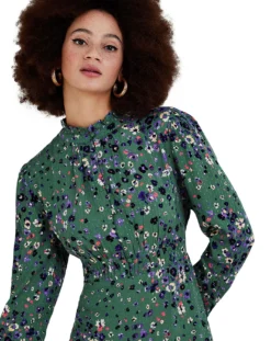 Monsoon Blossom Print Shirt Dress| Green 7 Monsoon Blossom Print Shirt Dress| Green -Cheap Wovinity Store vj966 54261407 4