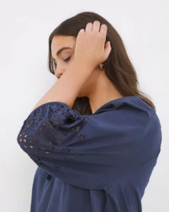 Vibrant Islands Cotton Broderie Anglaise Beach Kaftan| Navy 9 Vibrant Islands Cotton Broderie Anglaise Beach Kaftan| Navy -Cheap Wovinity Store w01bc467738w