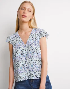 Whistles Tulip Meadow Blance Top| Multi