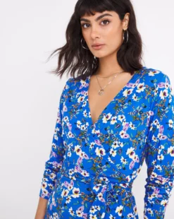 Joe Browns Wrap Front Top| Blue -Cheap Wovinity Store w01gv863727w