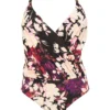 MAGISCULPT Twist Front Blouson Swimsuit| Painted Floral