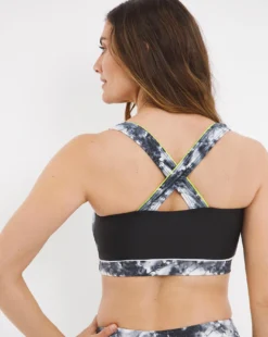 Sports Swim Crop Top| Mono Floral -Cheap Wovinity Store w01ia330733w