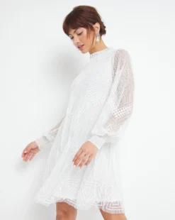 Joanna Hope Beaded Dress| Ivory