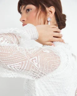 Joanna Hope Beaded Dress| Ivory -Cheap Wovinity Store w01mn649741w