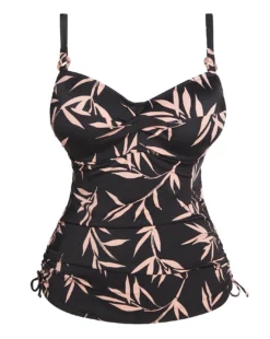 Fantasie Luna Bay Twist Front Tankini Top| Black Print -Cheap Wovinity Store w01sp891742s