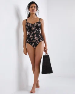 Fantasie Luna Bay Twist Front Tankini Top| Black Print -Cheap Wovinity Store w01sp891744w