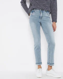 Dream Sculpt Light Blue Straight Leg Jeans| Light Blue -Cheap Wovinity Store w01uy123706w