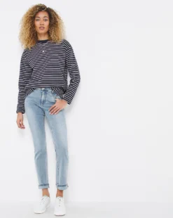 Dream Sculpt Light Blue Straight Leg Jeans| Light Blue