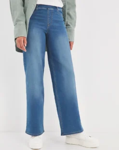 Lottie Mid Blue Wide Leg Jeggings| Mid Blue 5 Lottie Mid Blue Wide Leg Jeggings| Mid Blue -Cheap Wovinity Store w01uy445746w