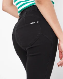 Black Dreamsculpt Cropped Straight Leg Jean| Black -Cheap Wovinity Store w01uy816739w