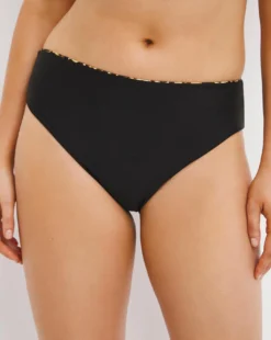 Simply Be Mix And Match Classic Reversible Bikini Bottoms| Black/Leopard -Cheap Wovinity Store w01vb498747w