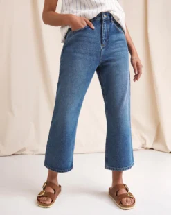 Anise Lily Vintage Blue Crop Flare Jeans| Vintage Blue 8 Anise Lily Vintage Blue Crop Flare Jeans| Vintage Blue -Cheap Wovinity Store w01vk017798w