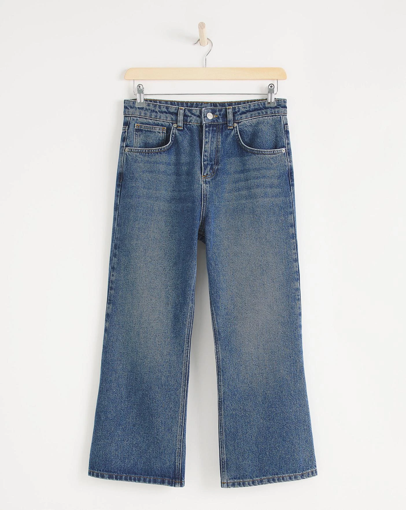 Anise Lily Vintage Blue Crop Flare Jeans| Vintage Blue 6 Anise Lily Vintage Blue Crop Flare Jeans| Vintage Blue - Image 6