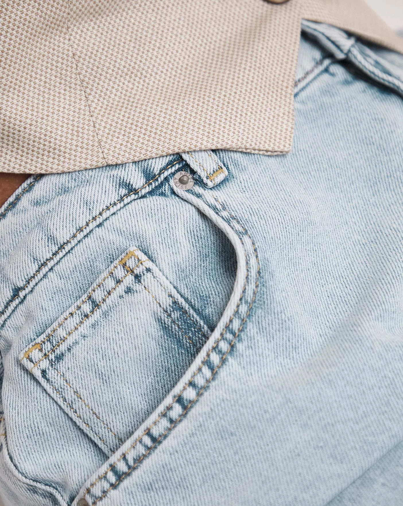 Anise Poppy Bleach Wash Slouch Jeans| Bleach Wash 6 Anise Poppy Bleach Wash Slouch Jeans| Bleach Wash - Image 6