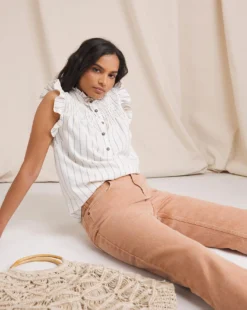 Anise Lily Baked Pink Crop Flare Jeans| Baked Pink -Cheap Wovinity Store w01vk132802w