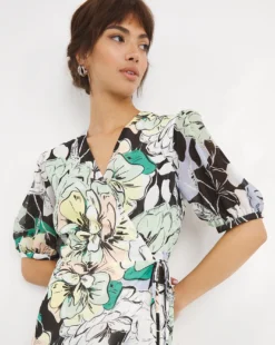 Joanna Hope Wrap Print Maxi Dress| Multi -Cheap Wovinity Store w01wi122738w