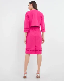 Joanna Hope Scallop Dress & Jacket| Magenta -Cheap Wovinity Store w01wi254728w