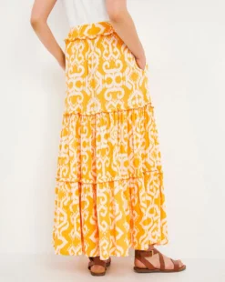 Julipa Tiered Crinkle Skirt| Print Multi -Cheap Wovinity Store w07zq374728w