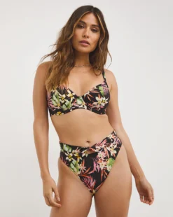 Freya Savannah Sunset Plunge Wired Bikini Top| Multi