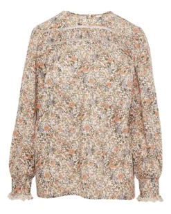 Anise Charlotte Floral Print Ladder Trim Blouse| Multi Coloured Floral 9 Anise Charlotte Floral Print Ladder Trim Blouse| Multi Coloured Floral -Cheap Wovinity Store x01eg144770s
