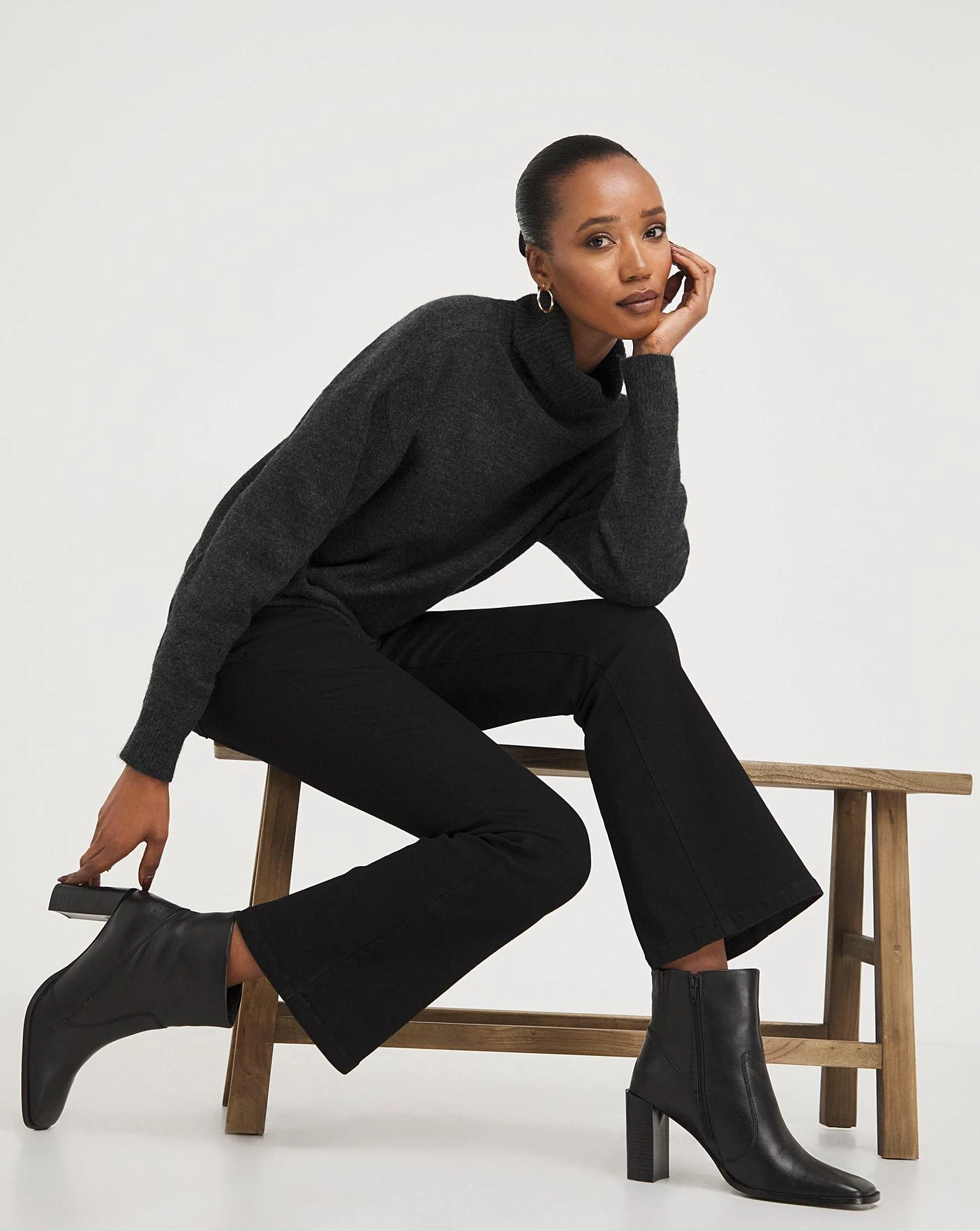 Dream Sculpt Black Bootcut Jeans| Black 1 Dream Sculpt Black Bootcut Jeans| Black