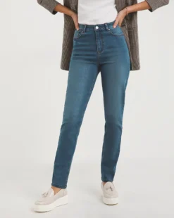 Lexi High Waist Slim Leg Jeans| Mid Wash -Cheap Wovinity Store x01fc864755w