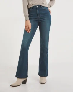 Kim High Waist Bootcut Leg Jeans| Mid Blue -Cheap Wovinity Store x01fc869756w