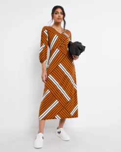 Geo Print Jersey Tea Dress| Geo Print