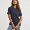 Navy Basic Cotton Crew Neck Short Sleeve T-Shirt| Navy