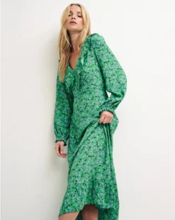 Nobody's Child Bella Midi Dress| Green