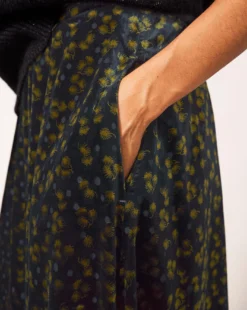 White Stuff Isabelle Devore Velvet Skirt| Grey Multicolour -Cheap Wovinity Store x01ie557502c