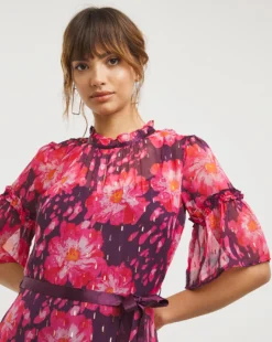 Joanna Hope Floral Maxi Dress| Pink Print -Cheap Wovinity Store x01ii562707w